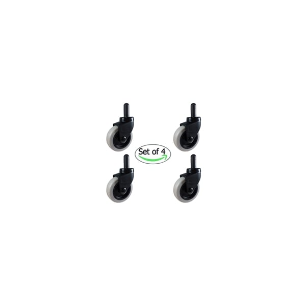 Casterhq Rubbermaid Mop Bucket Casters, 3" Diameter, Non Marking, PK4 P10R631NEA6 - main